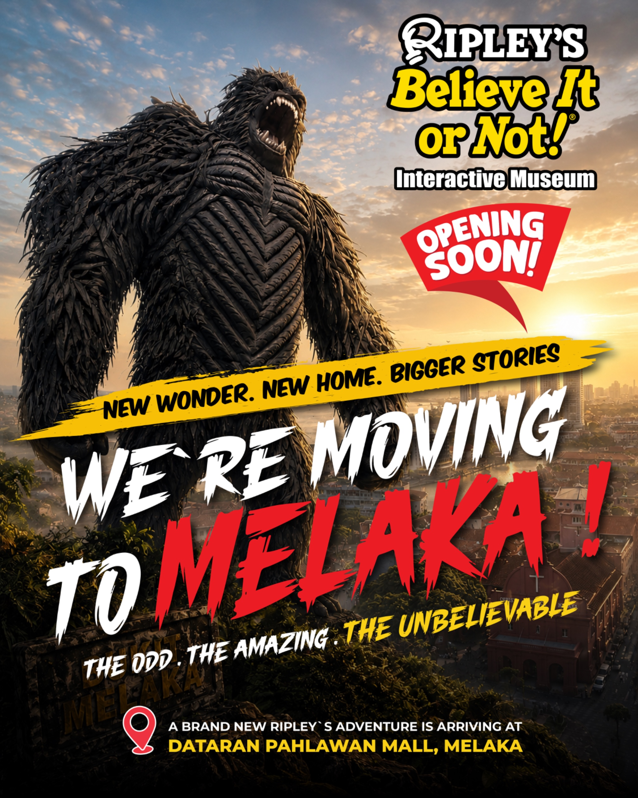 Ripley's is moving to Melaka