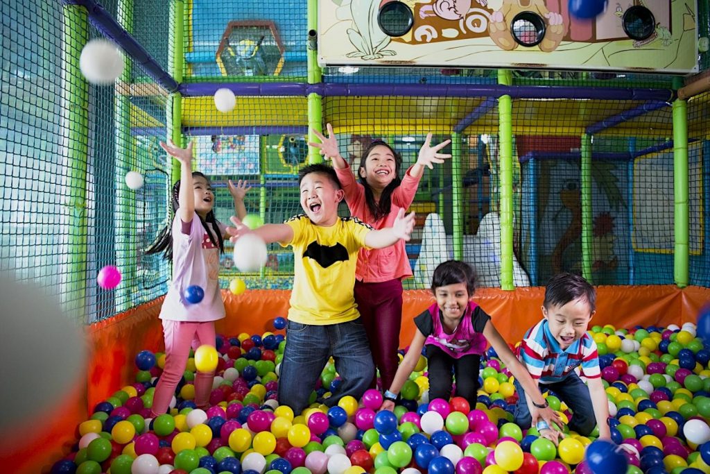 Jungle gym hot sale ball pit